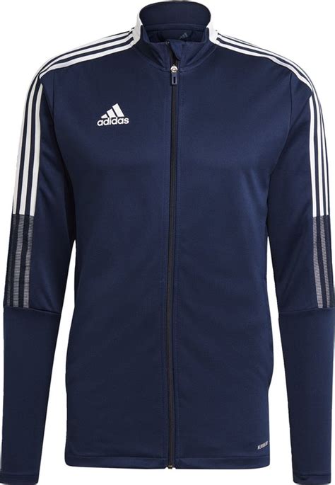 adidas trainingsjack slim fit blauw|adidas training t shirt.